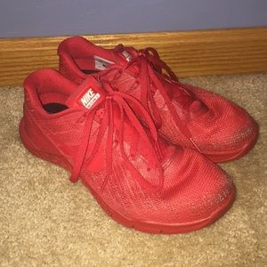 Custom All Red Nike Metcon 3s